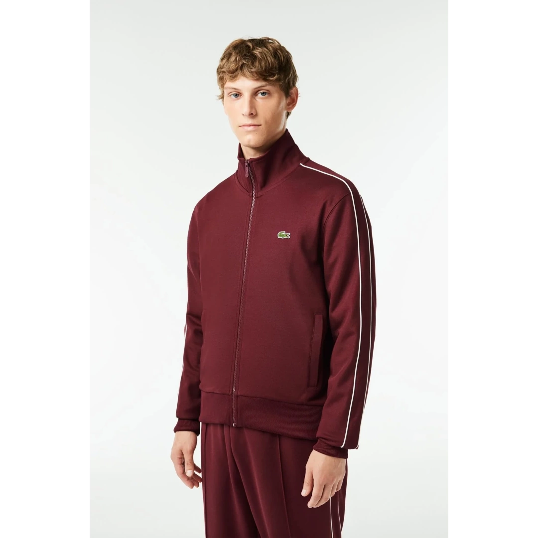 Regular Fit Fermuarlı Sweatshirt Kırmızı