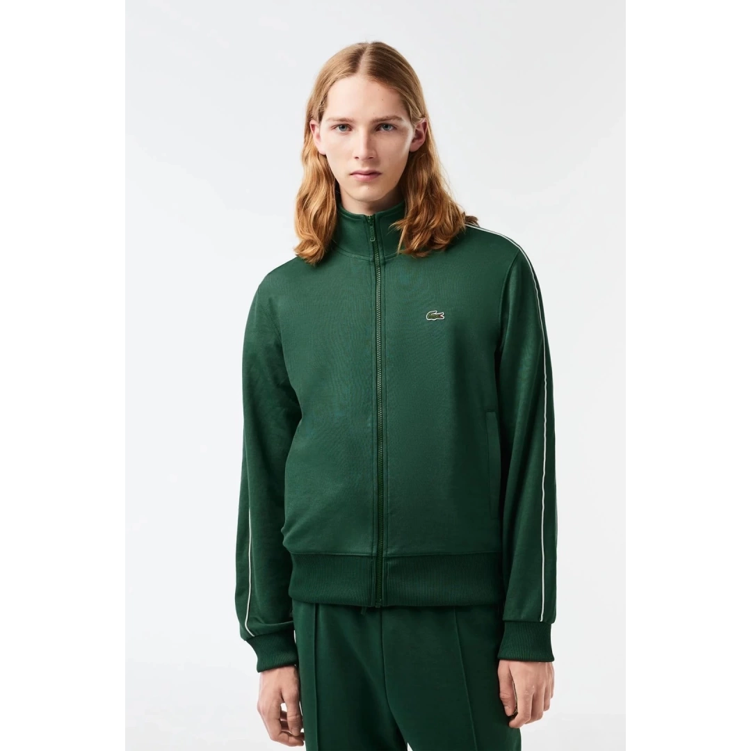 Regular Fit Fermuarlı Sweatshirt Yeşil