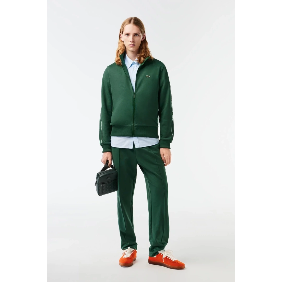Regular Fit Fermuarlı Sweatshirt Yeşil