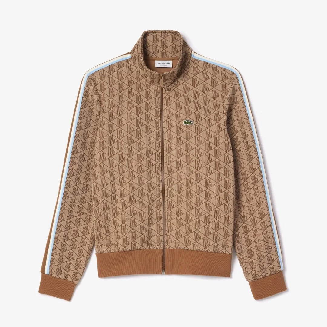 Regular Fit Monogram Sweatshirt Kahverengi