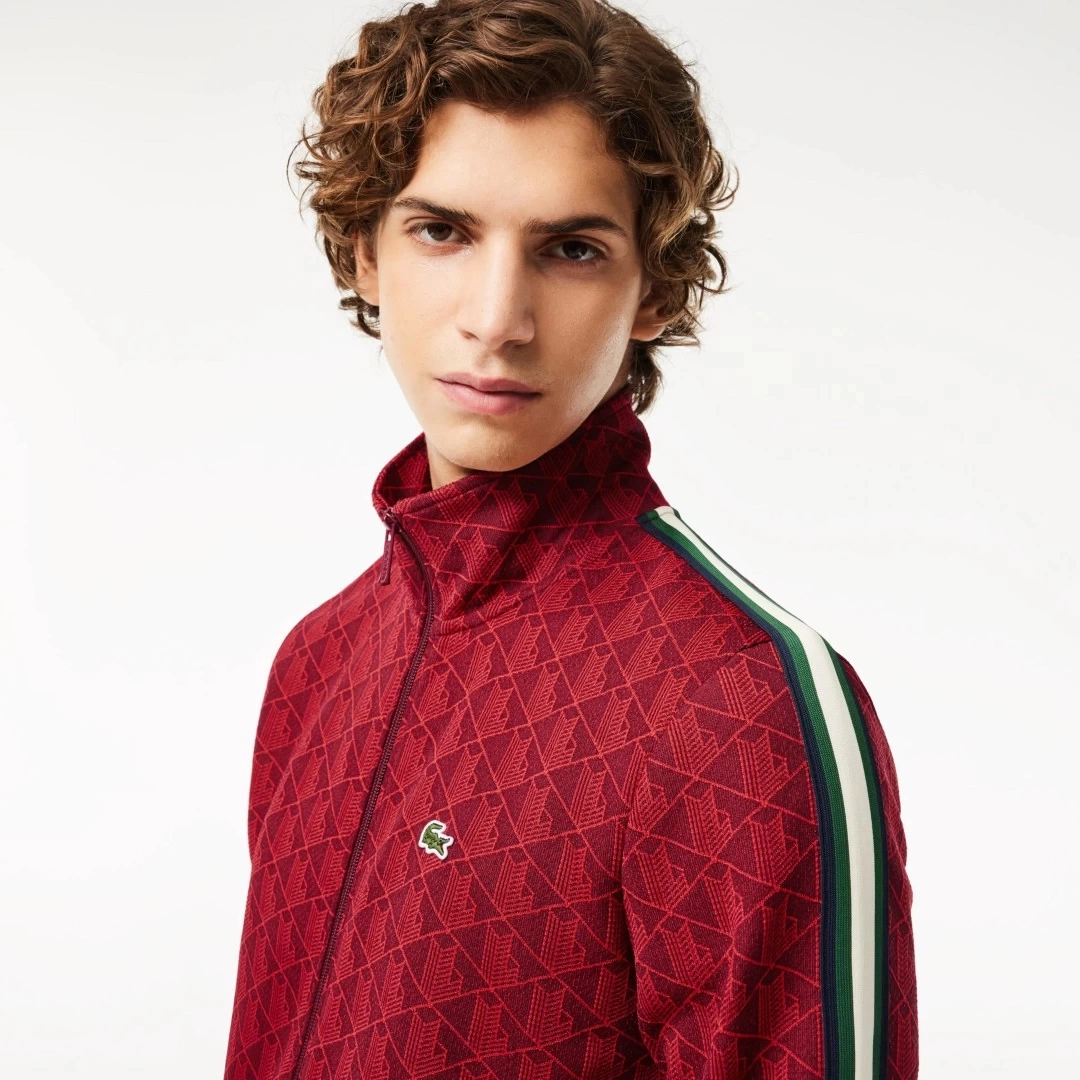 Regular Fit Monogram Sweatshirt Kırmızı