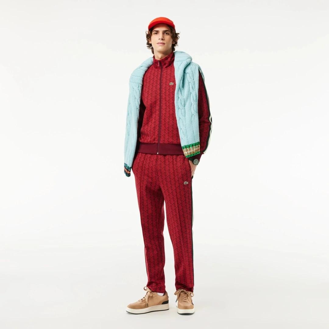 Regular Fit Monogram Sweatshirt Kırmızı