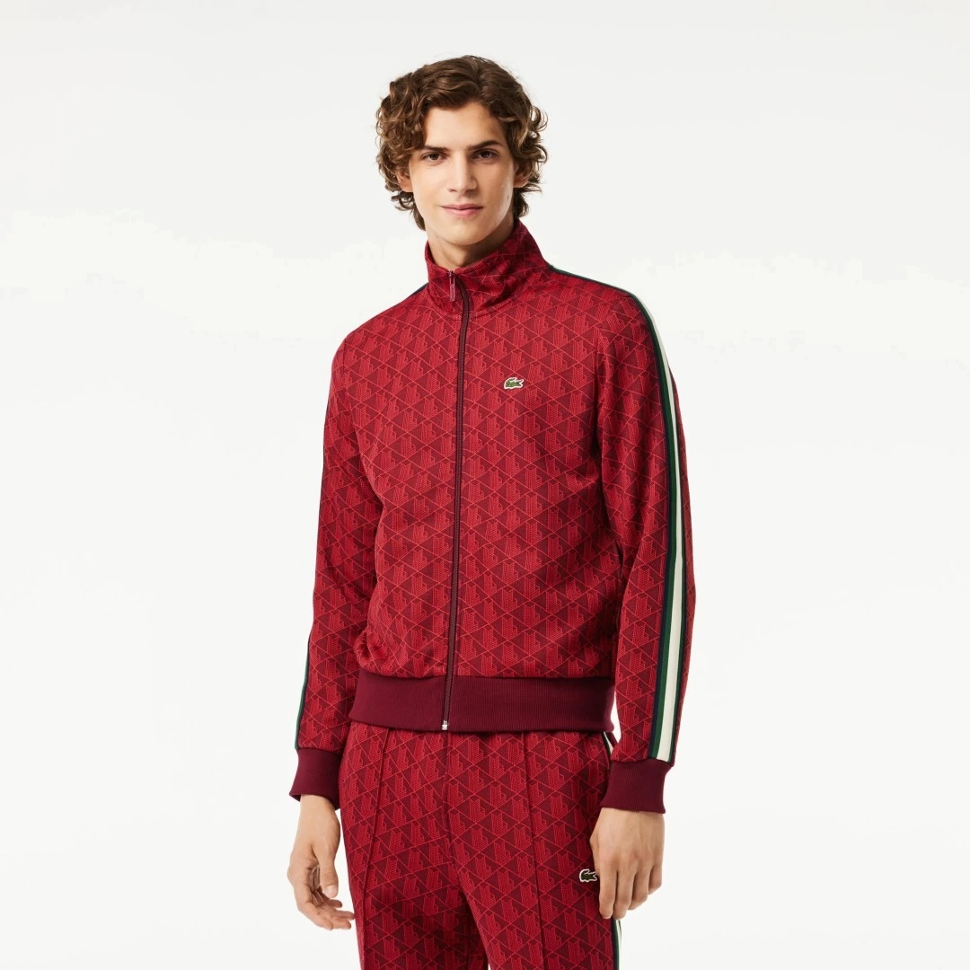 Regular Fit Monogram Sweatshirt Kırmızı