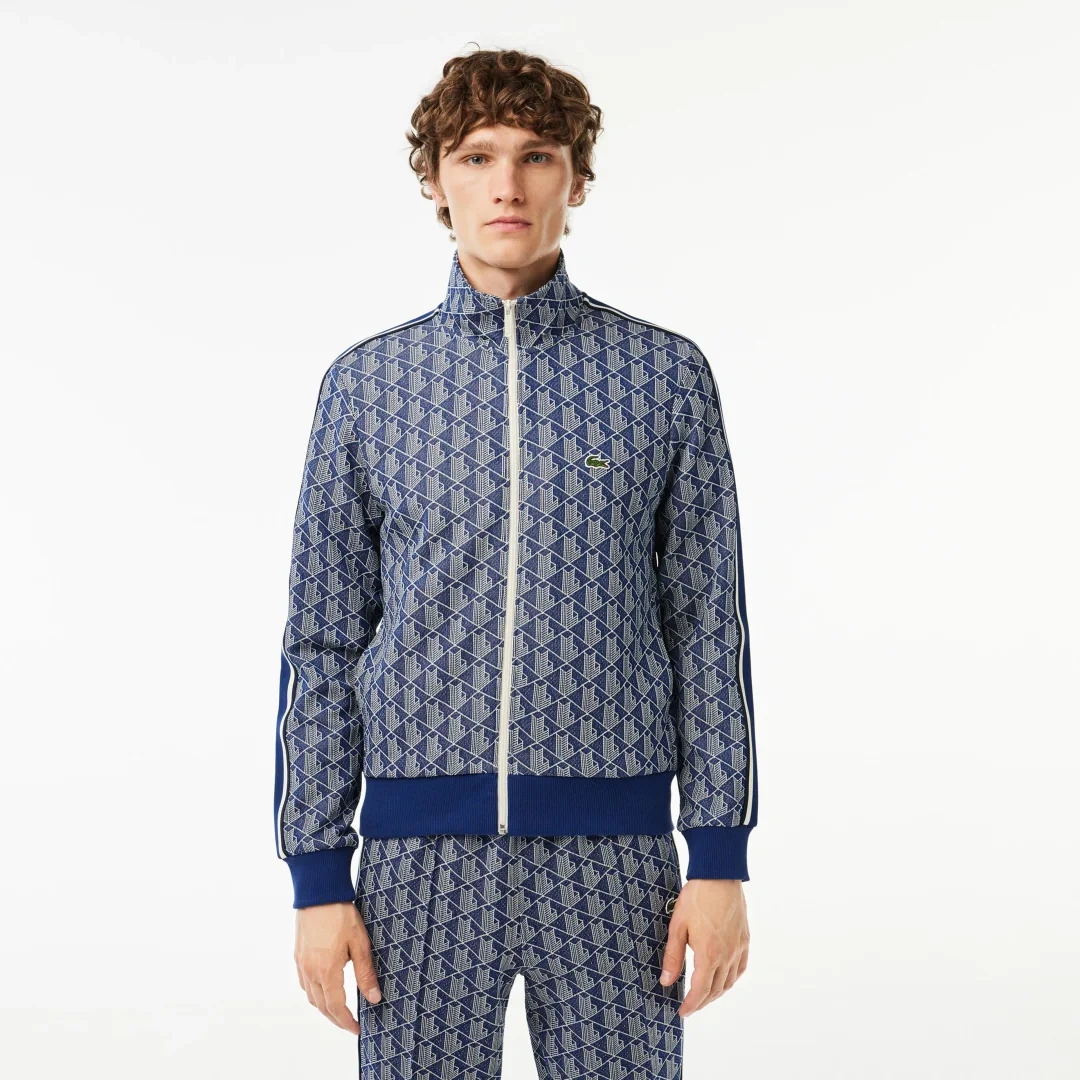 Regular Fit Monogram Sweatshirt Mavi