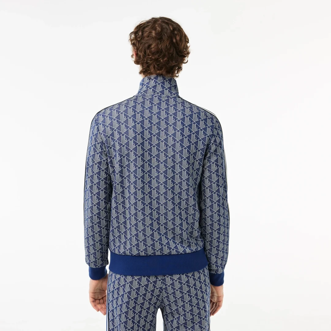 Regular Fit Monogram Sweatshirt Mavi