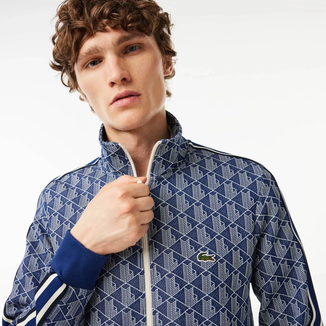 Regular Fit Monogram Sweatshirt Mavi