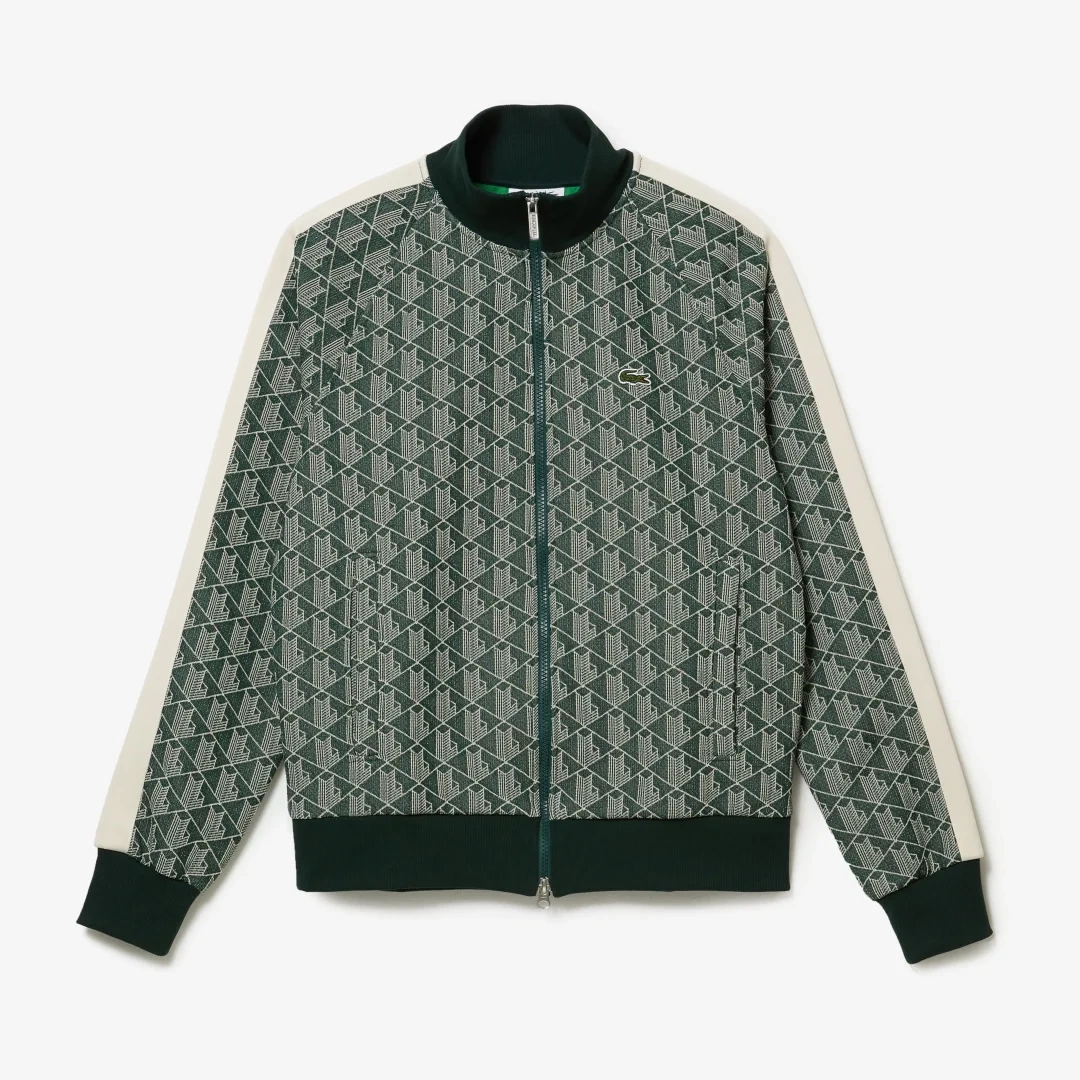 Regular Fit Monogram Sweatshirt Yeşil