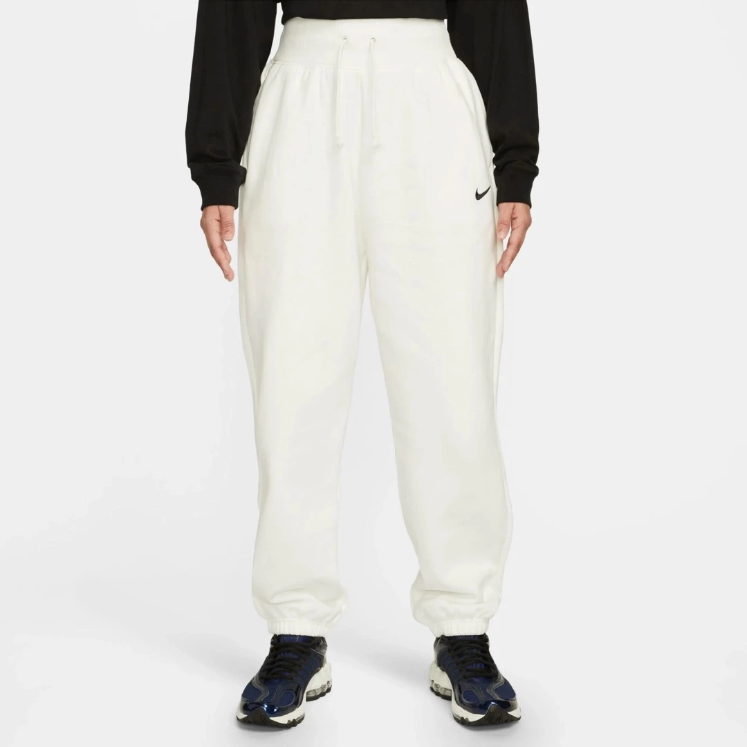 Solo Swoosh Phoenix Fleece Kadın Eşofman Altı Beyaz