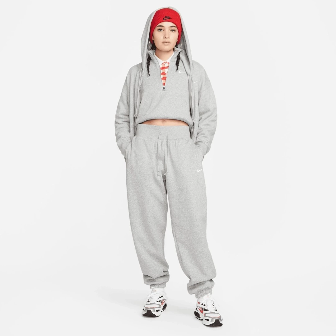 Solo Swoosh Phoenix Fleece Kadın Eşofman Altı Gri