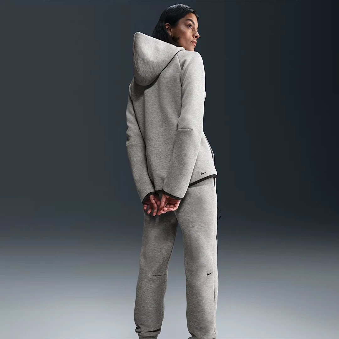 Sportswear Tech Fleece Windrunner Kadın Hoodie Gri