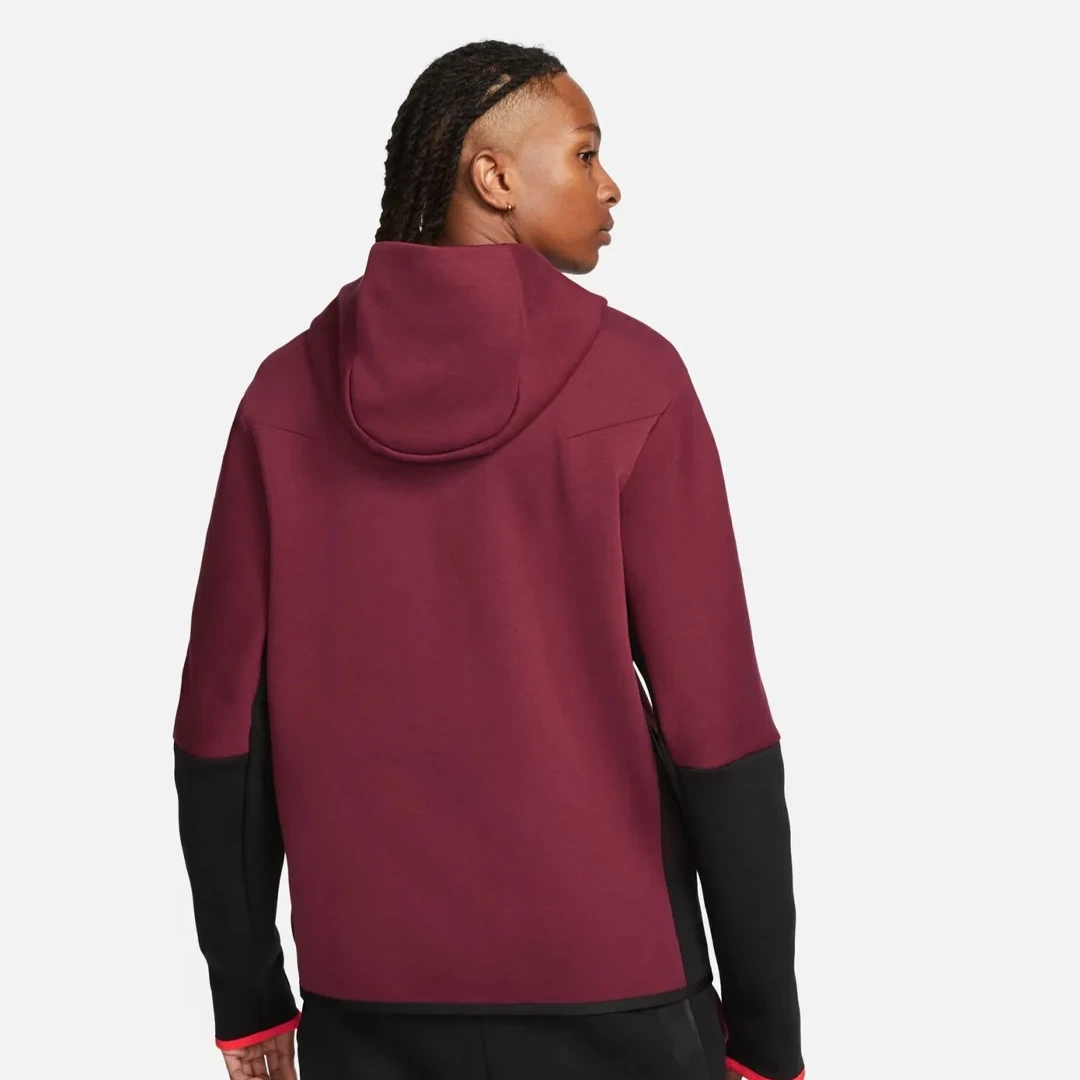 Tech Fleece Full Zip Hoodie Black/Dark Beetroot/Phantom