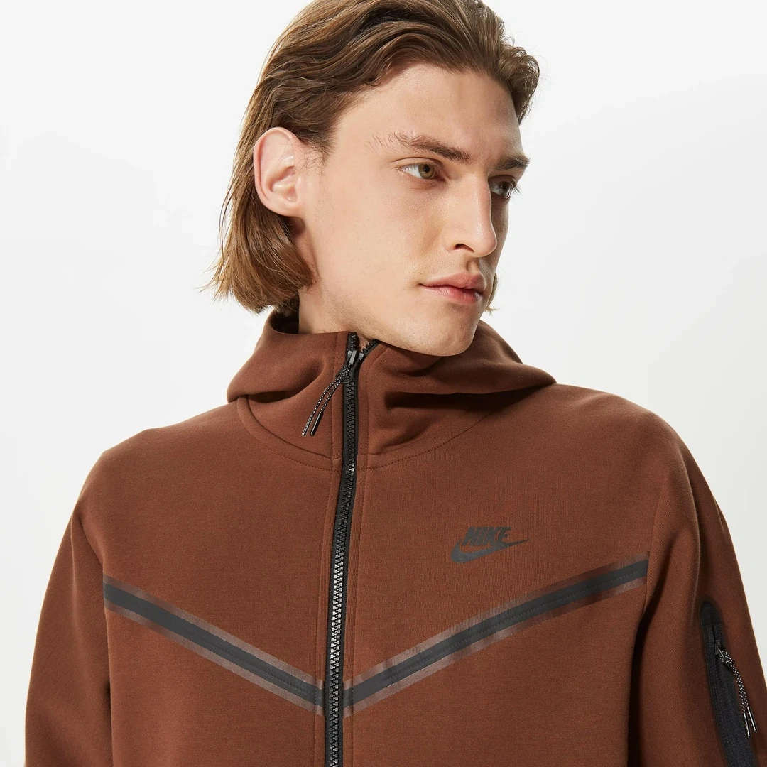 Tech Fleece Full Zip Hoodie Cocao Wow/Siyah
