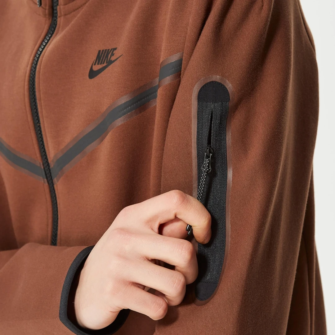 Tech Fleece Full Zip Hoodie Cocao Wow/Siyah