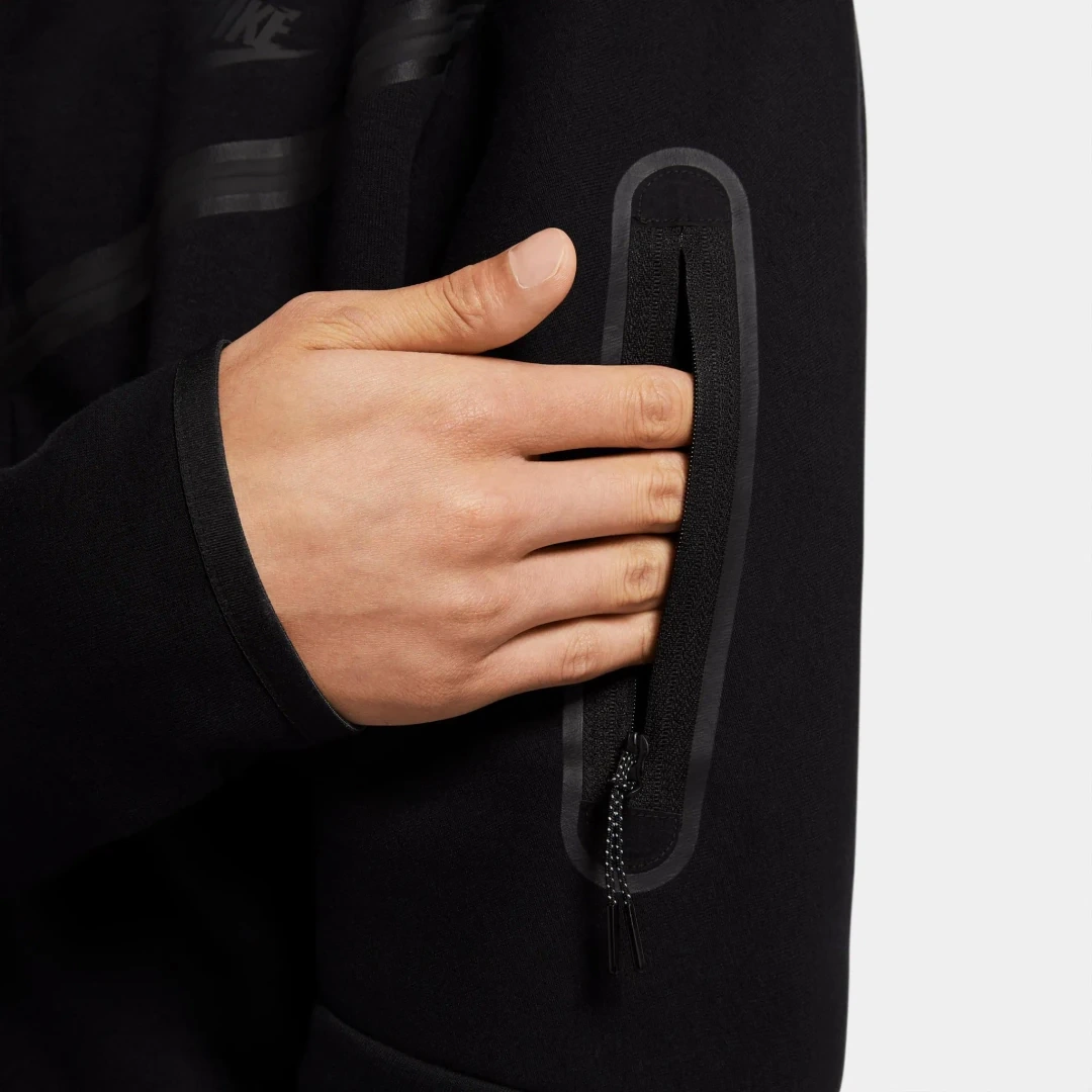 Tech Fleece Full Zip Hoodie Siyah
