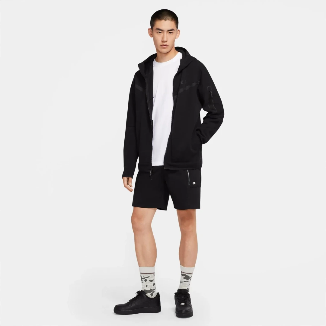 Tech Fleece Full Zip Hoodie Siyah