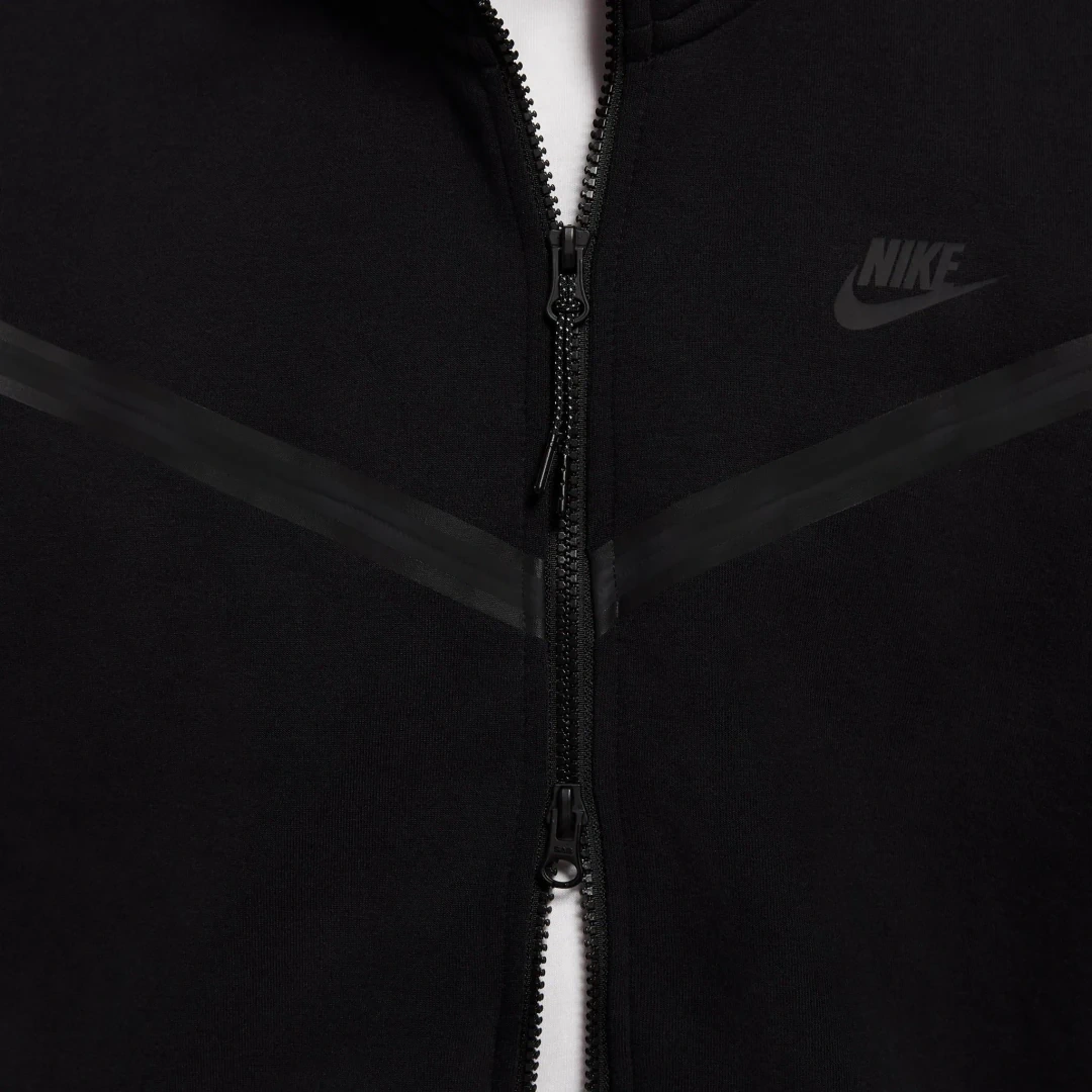 Tech Fleece Full Zip Hoodie Siyah