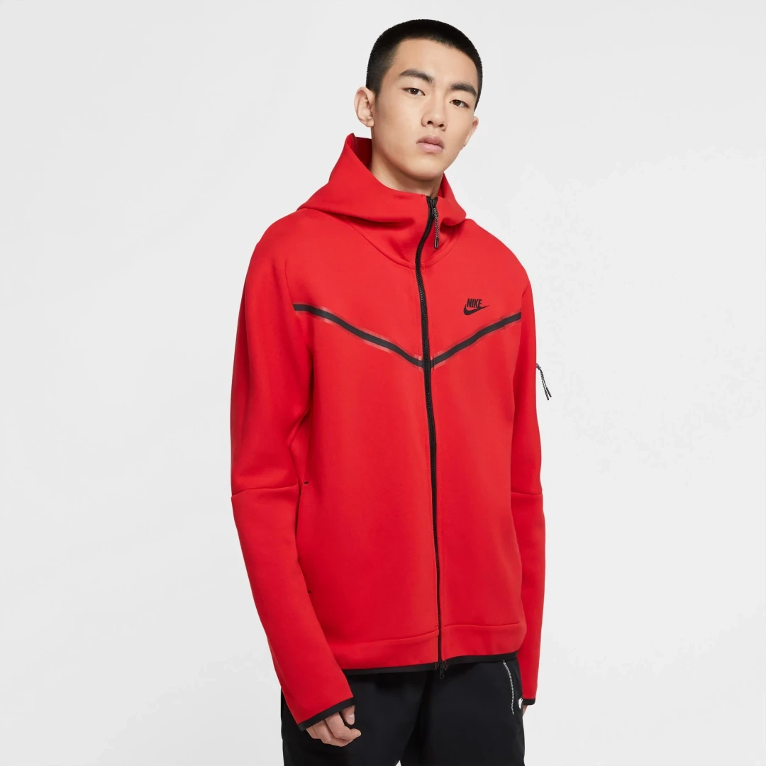 Tech Fleece Full Zip Hoodie University Red
