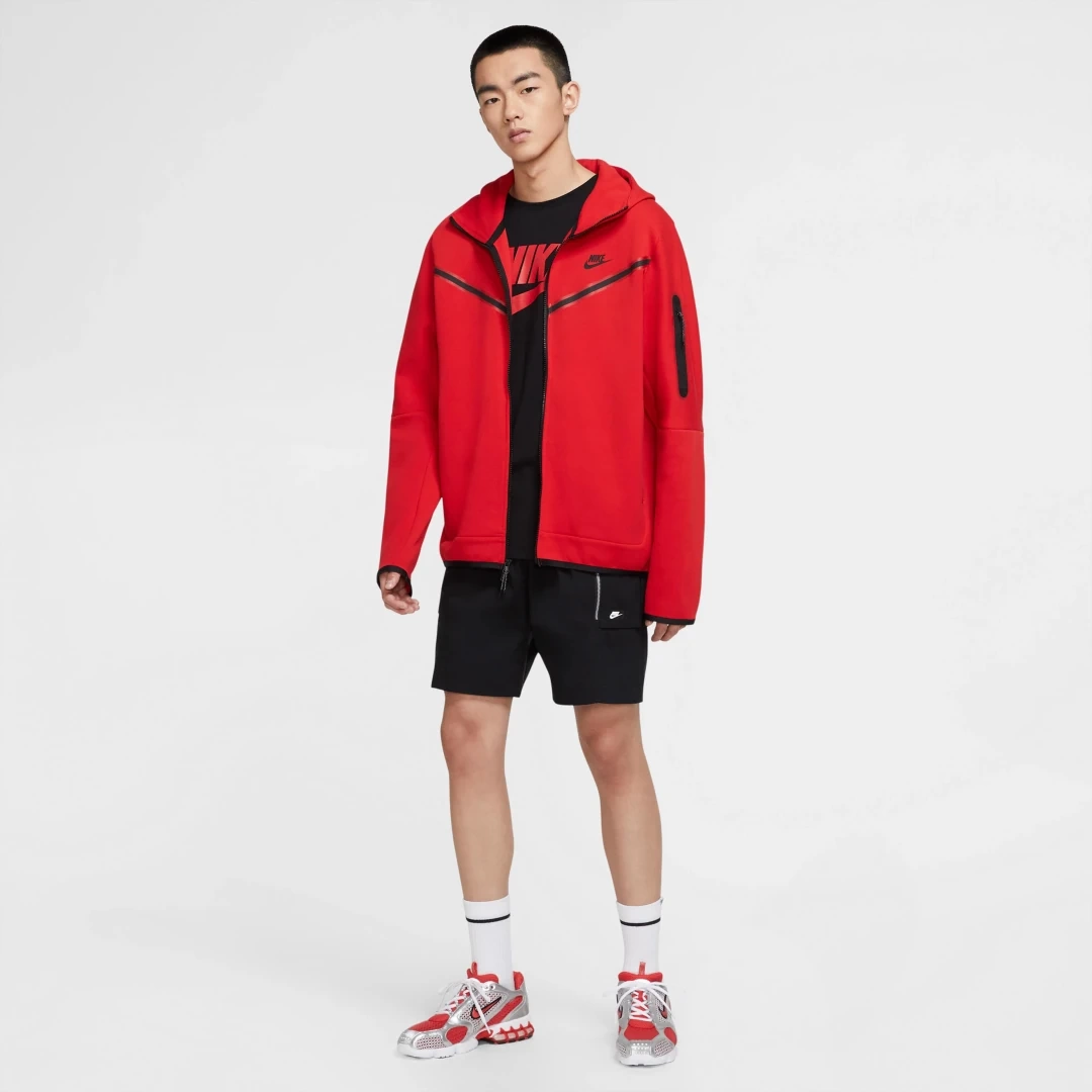 Tech Fleece Full Zip Hoodie University Red