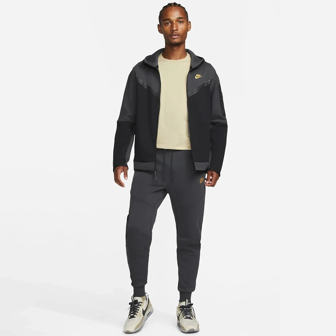 Tech Fleece Joggers Dark Smoke Grey/Safety Orange