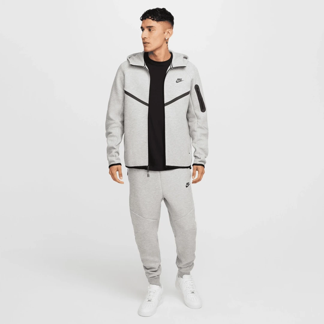 Tech Full-Zip Windrunner Hoodie Dark Grey Heather/Black
