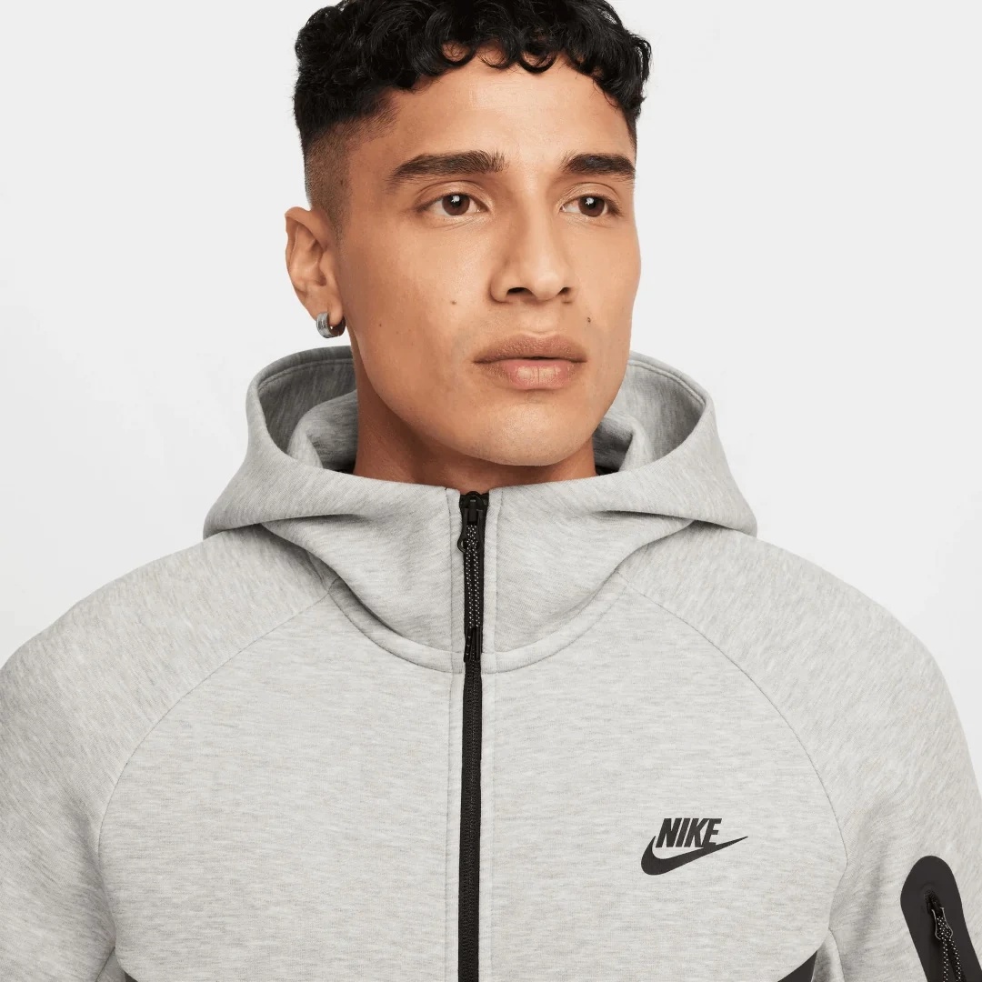Tech Full-Zip Windrunner Hoodie Dark Grey Heather/Black