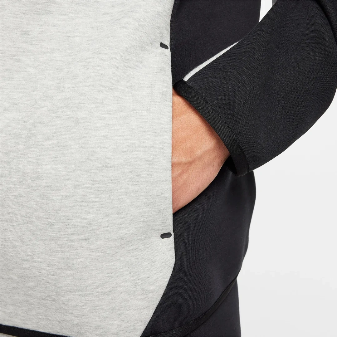 Tech Full-Zip Windrunner Hoodie Dark Grey Heather / Black