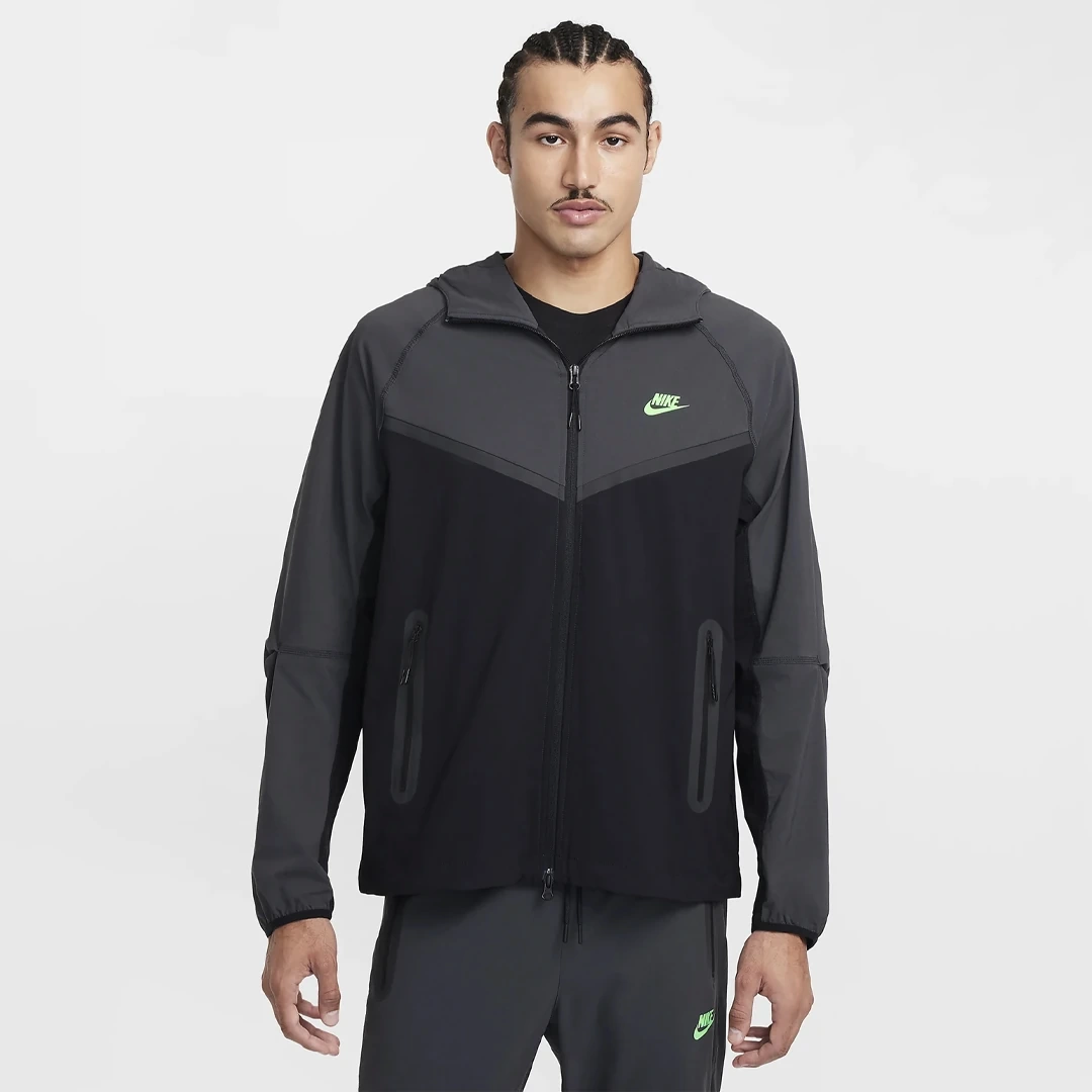Tech Woven Ceket Black/Anthracite/Green
