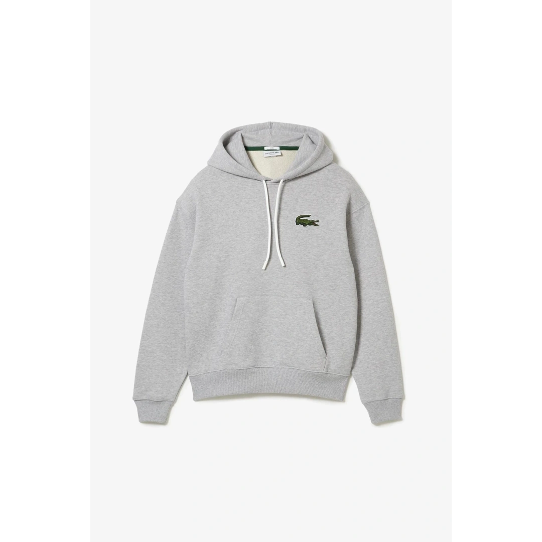 Unisex Loose Fit Kapüşonlu Organik Pamuk Gri