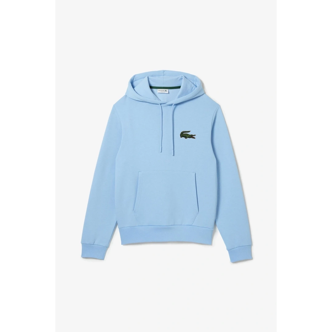 Unisex Loose Fit Kapüşonlu Organik Pamuk Mavi