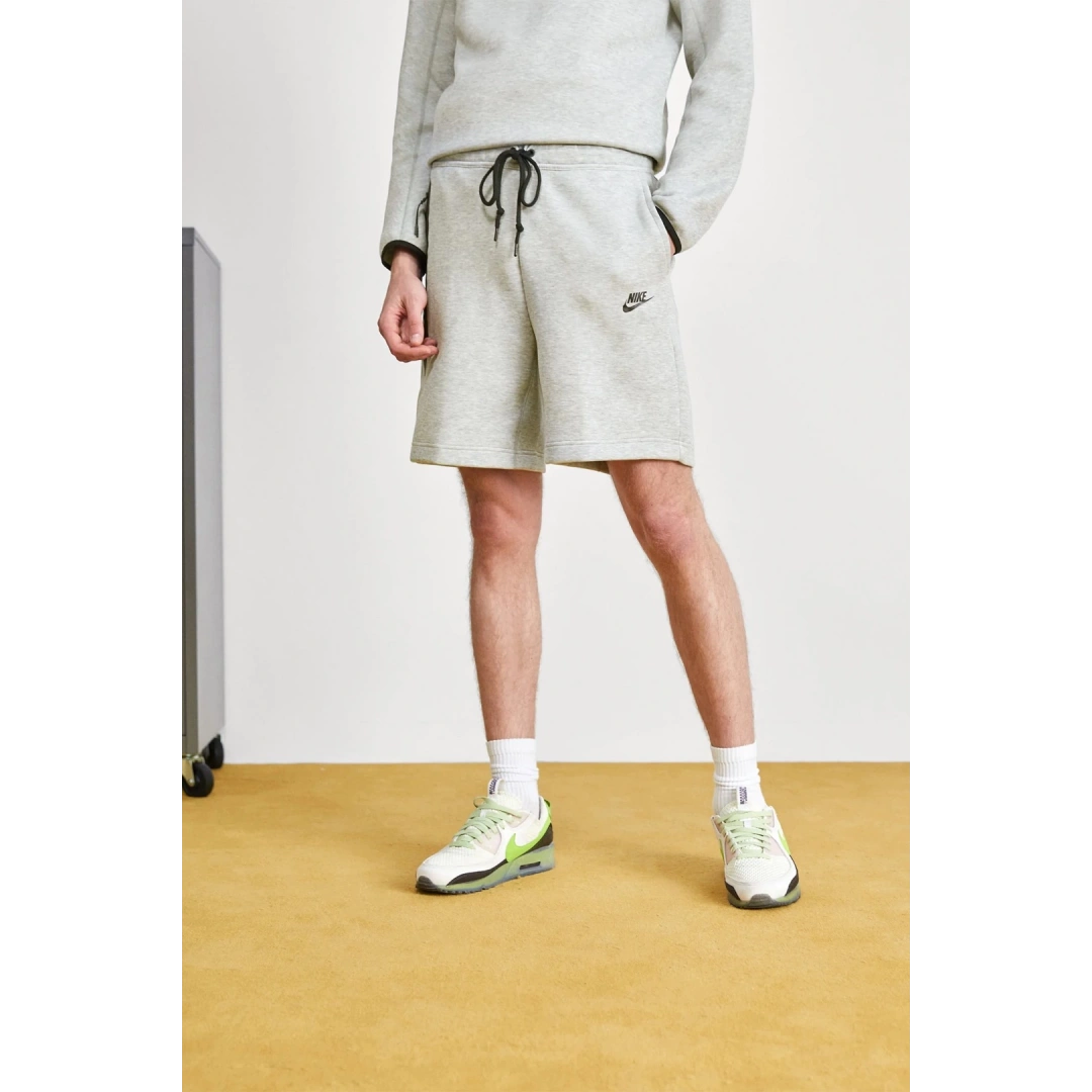 Yeni Tech Fleece Şort Gri