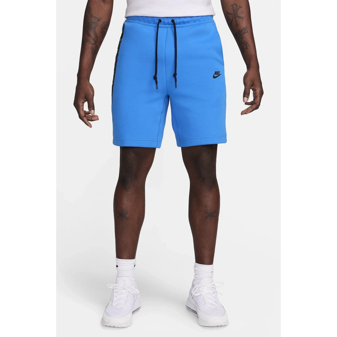 Yeni Tech Fleece Şort Mavi
