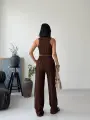 Kahverengi Halter Fitilli İkili Takımı