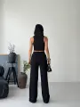 Siyah Halter Fitilli İkili Takım