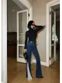 Tasarım Tül Detaylı Jean