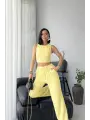 Sarı Halter Fitilli İkili Takım