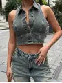 Eskitme Baggy Jean Pantalon