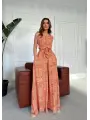 Oranj Desen İspanyol Kuşaklı Tasarım Tulum