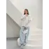 Beyaz Güpür Kollu Bluz
