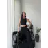 Siyah Halter Fitilli İkili Takım