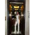 Beyaz İspanyol Paça Likralı Jean