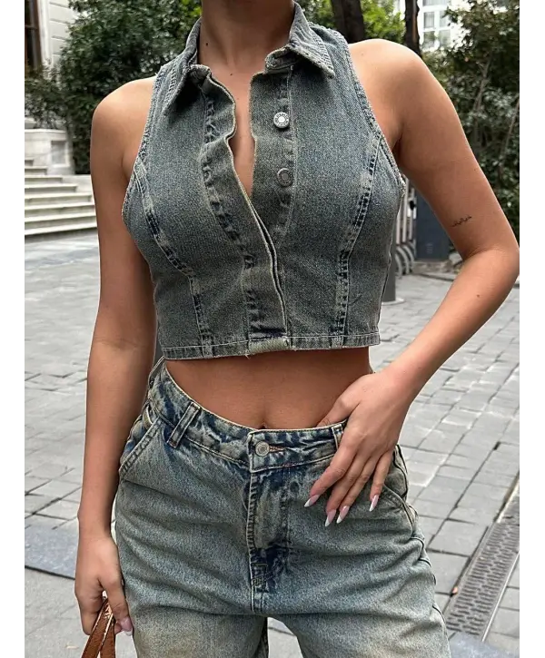 Eskitme Baggy Jean Pantalon
