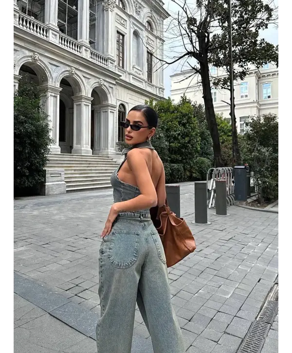 Eskitme Baggy Jean Pantalon