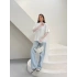 Beyaz Güpür Kollu Bluz