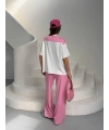 Pembe Bağlama Detaylı Alt Üst Takım