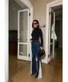 Tasarım Tül Detaylı Jean