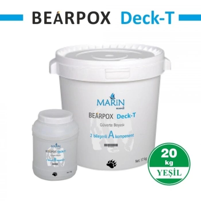 BearPOX Deck T epoksi güverte boyası 20 kg Set Yeşil