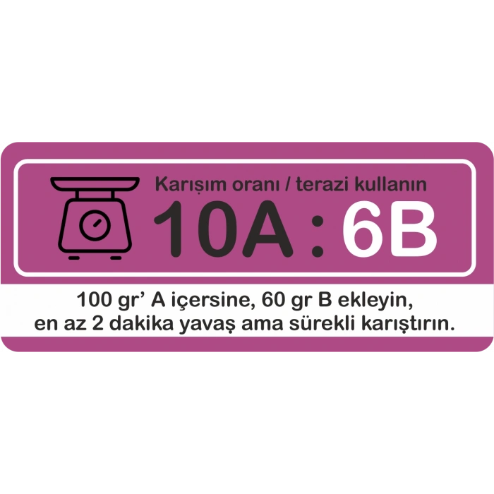 BearPOX HB 300 Hobi ve Sanatsal epoksi reçine 1600 g Set