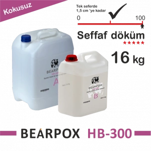 BearPOX HB 300 Hobi ve Sanatsal epoksi reçine 16 kg Set