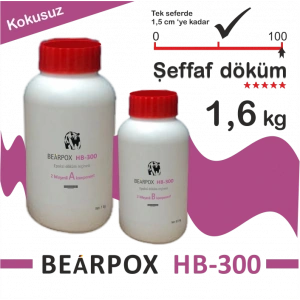 BearPOX HB 300 Hobi ve Sanatsal epoksi reçine 1600 g Set