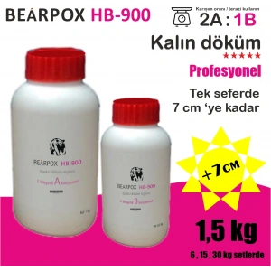 BearPOX HB 900 Hobi ve Sanatsal epoksi reçine 1500 g Set